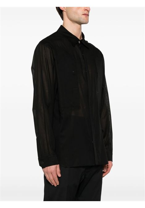 Black Jumbo Fogpocket shirt Rick owens - men RICK OWENS | RU01E5240CV09